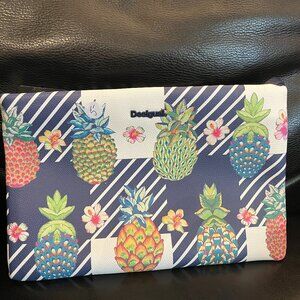 Unique Desigual Large Clutch Pineapple Designed NEW